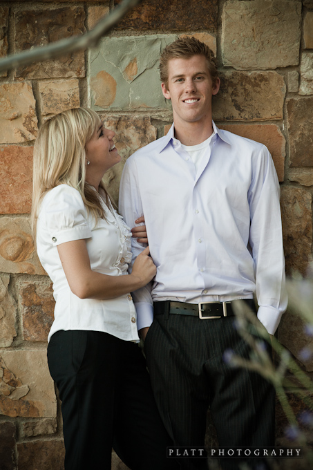 Phoenix-Engagement-Portraits-2 Engagement Portrait in Phoenix Arizona against Brick wall