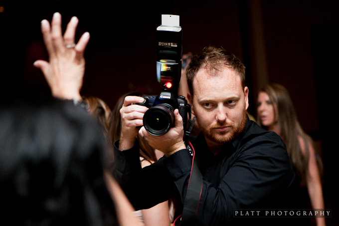 Stuart Thurkill shooting a wedding at the Montelucia in Scottsdale, Arizona.