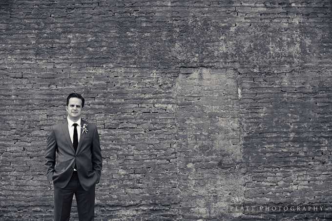 groom portrait in the streets of Shreveport Louisiana