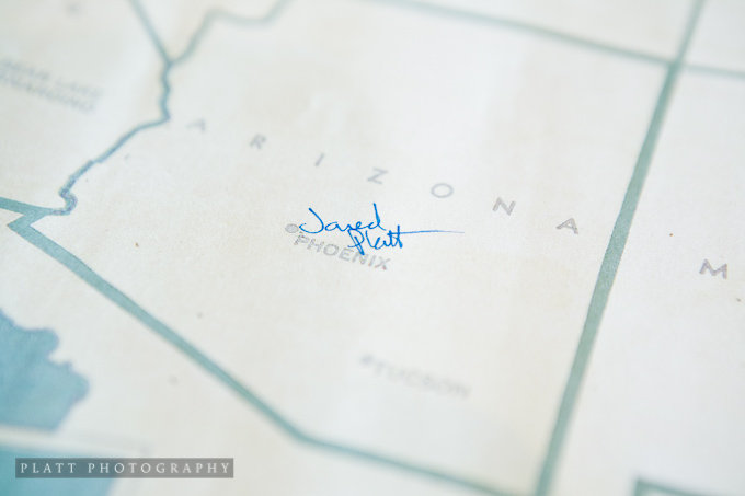 sign in map at wedding reception