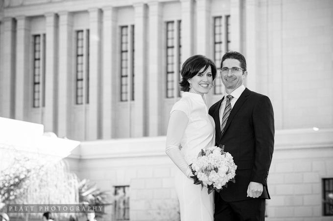 Wedding portrait at the arizona mesa temple I had so much fun photographing