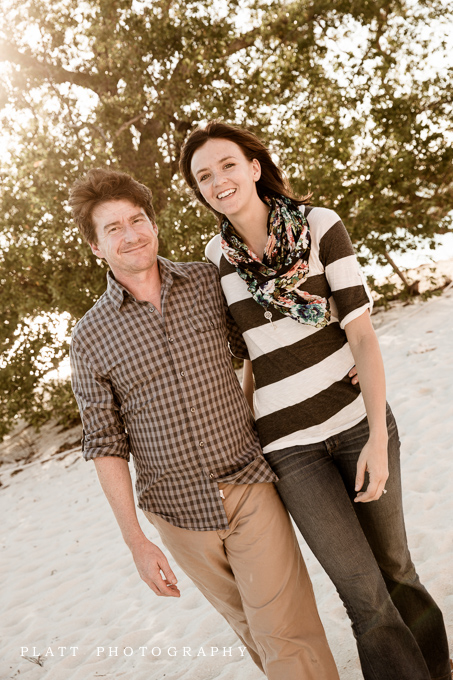 Engagement Portraits in the Gulf of Mexico, of the coast of Key West, Florida by Jared Platt, Platt Photography.