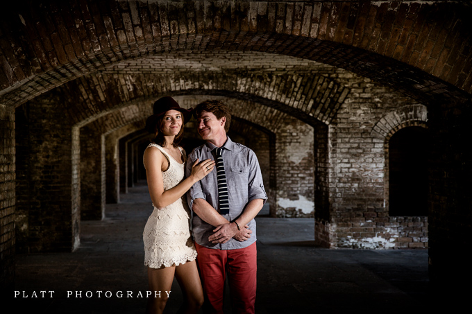 Engagement Portraits in the Gulf of Mexico, of the coast of Key West, Florida by Jared Platt, Platt Photography.