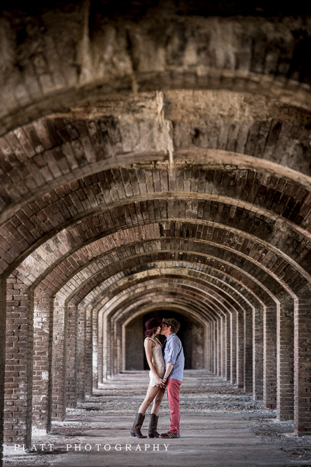 Engagement Portraits in the Gulf of Mexico, of the coast of Key West, Florida by Jared Platt, Platt Photography.