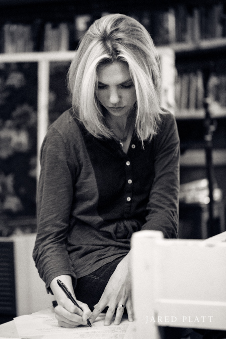 Documentary photographs of Mindy Gledhill in the recording studio in Nashville (3)